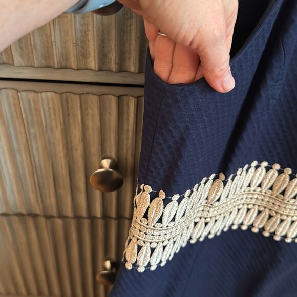 Lilly Pulitzer Ashlyn Shift Dress Navy size 6 - Picture 12 of 16